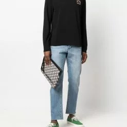 Karl Lagerfeld logo-patch crew neck sweatshirt