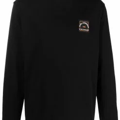 Karl Lagerfeld logo-patch crew neck sweatshirt