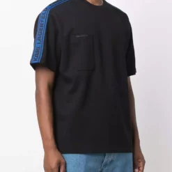 Karl Lagerfeld logo-tape detail T-shirt