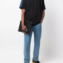 Karl Lagerfeld logo-tape detail T-shirt