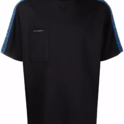 Karl Lagerfeld logo-tape detail T-shirt