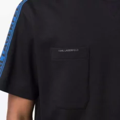 Karl Lagerfeld logo-tape detail T-shirt