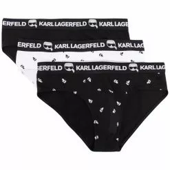 Karl Lagerfeld Ikonik logo-print briefs (pack of three)