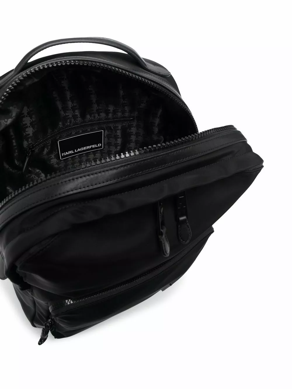 Karl Lagerfeld Ikonik logo-patch backpack