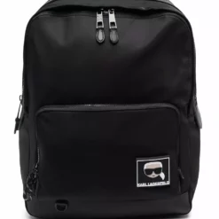 Karl Lagerfeld Ikonik logo-patch backpack