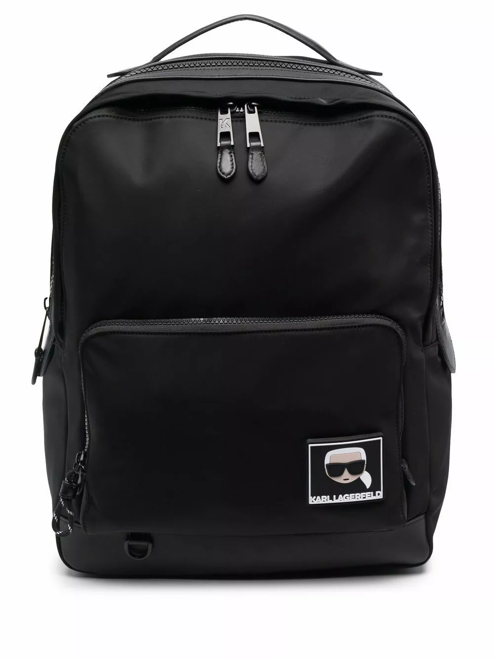 Karl Lagerfeld Ikonik logo-patch backpack