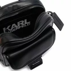 Karl Lagerfeld logo-buckle shoulder bag