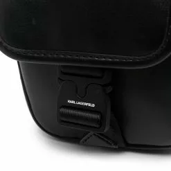 Karl Lagerfeld logo-buckle shoulder bag