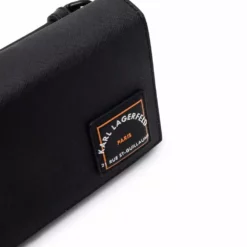 Karl Lagerfeld logo-patch crossbody bag