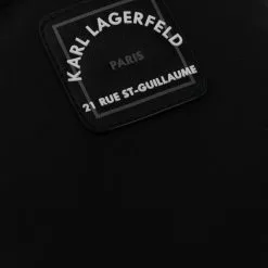 Karl Lagerfeld logo-patch padded gloves
