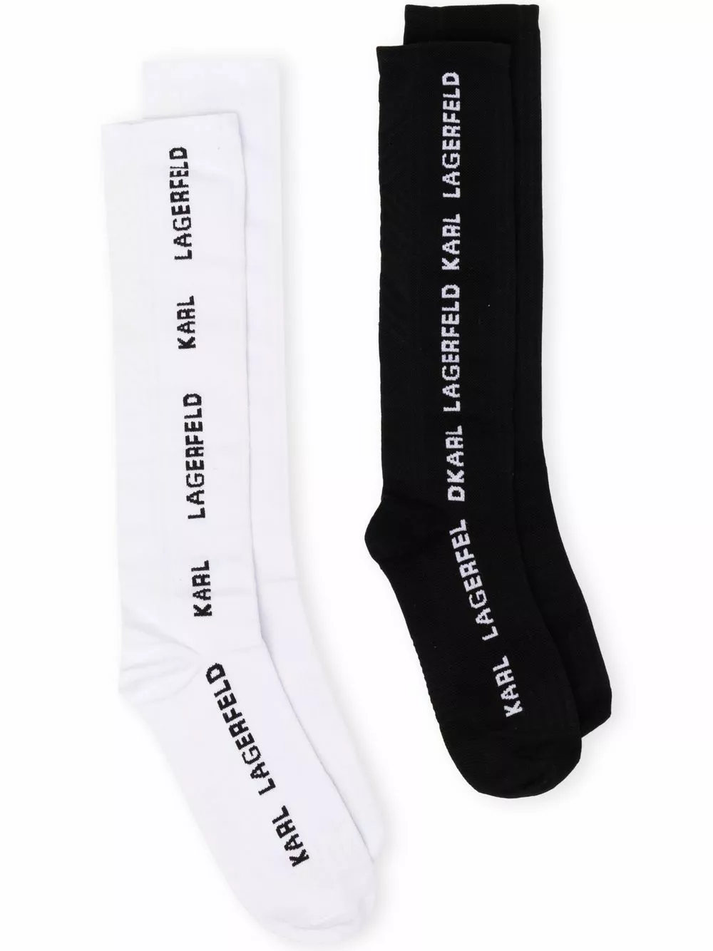 Karl Lagerfeld logo-intarsia socks (pack of 2)