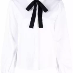 Karl Lagerfeld detachable-tie cotton jersey shirt