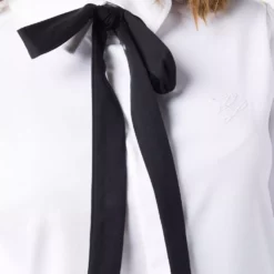 Karl Lagerfeld detachable-tie cotton jersey shirt