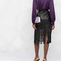 Karl Lagerfeld monogram-print silk blouse