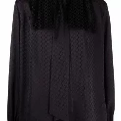 Karl Lagerfeld monogram-pattern blouse