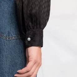 Karl Lagerfeld monogram-pattern blouse