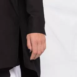 Karl Lagerfeld embellished-logo tunic shirt