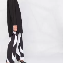 Karl Lagerfeld embellished-logo tunic shirt