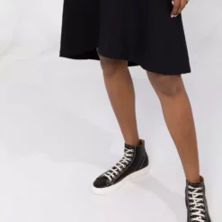 Karl Lagerfeld peplum hooded sweatshirt dress