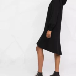 Karl Lagerfeld peplum hooded sweatshirt dress