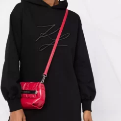 Karl Lagerfeld peplum hooded sweatshirt dress