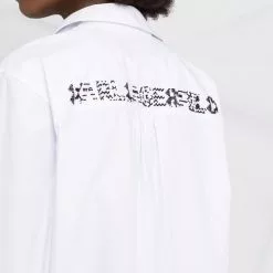 Karl Lagerfeld embellished logo tunic shirt