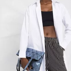 Karl Lagerfeld embellished logo tunic shirt