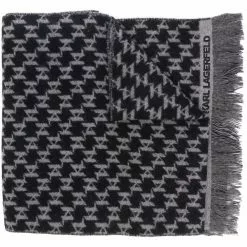 Karl Lagerfeld K/Monogram woven scarf