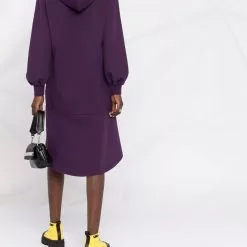 Karl Lagerfeld peplum hooded sweat dress