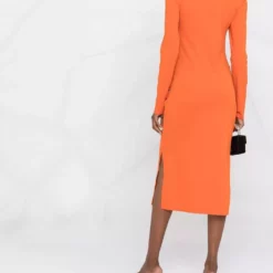 Karl Lagerfeld ruched stretch-jersey midi dress