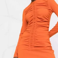 Karl Lagerfeld ruched stretch-jersey midi dress