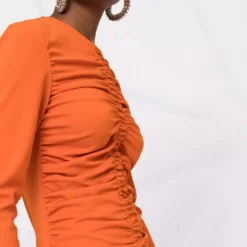 Karl Lagerfeld ruched stretch-jersey midi dress