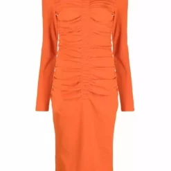Karl Lagerfeld ruched stretch-jersey midi dress