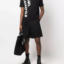 Karl Lagerfeld logo-print cotton T-shirt