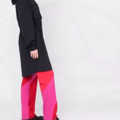 Karl Lagerfeld logo-print parka coat