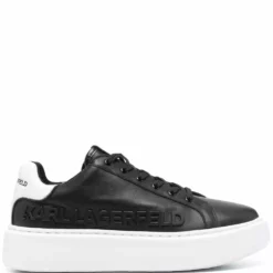 Karl Lagerfeld logo-plaque flatform sneakers