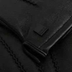 Karl Lagerfeld tonal-stitching leather gloves