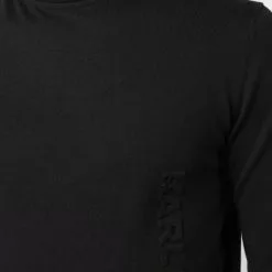 Karl Lagerfeld logo-embossed knitted jumper