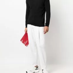 Karl Lagerfeld logo-embossed knitted jumper