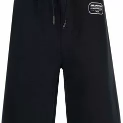 Karl Lagerfeld logo patch track pants