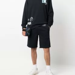 Karl Lagerfeld logo patch track pants