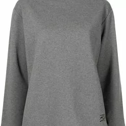 Karl Lagerfeld boat-neck jersey top
