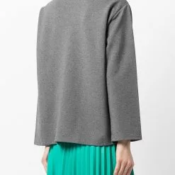 Karl Lagerfeld boat-neck jersey top