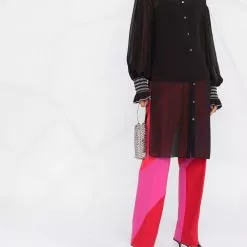 Karl Lagerfeld sheer overlay shirt