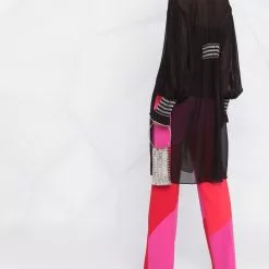 Karl Lagerfeld sheer overlay shirt