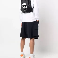Karl Lagerfeld logo print backpack