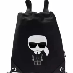Karl Lagerfeld logo print backpack