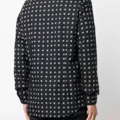 Karl Lagerfeld monogram-pattern shirt