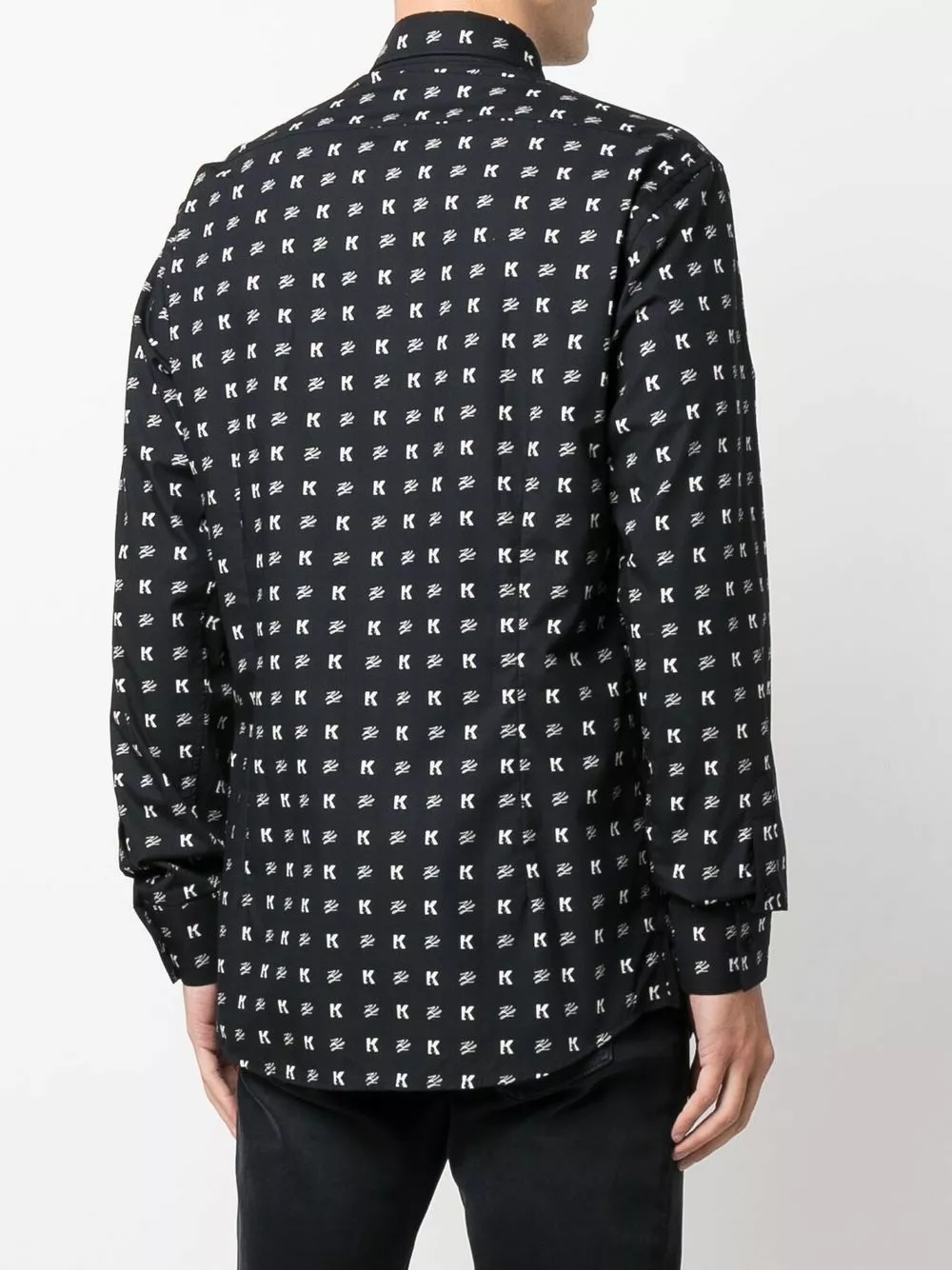 Karl Lagerfeld monogram-pattern shirt