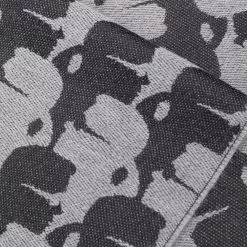 Karl Lagerfeld embroidered fringed scarf